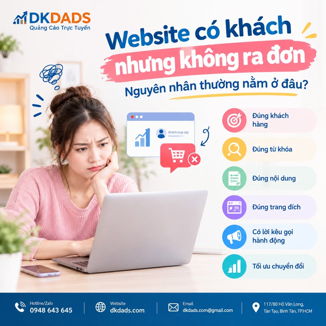 Google Ads: Website có khách nhưng không ra đơn, nguyên nhân do đâu? 1